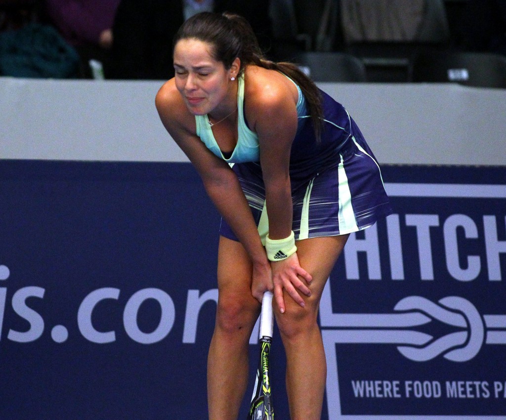 Ana Ivanovic, elle aussi éliminée par la Belge Alison Van Uytvanck. (photo Jerry Gerard)
