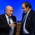 Joseph Blatter (g) et Michel Platini, le 11 juin 2014 à Sao Paulo. (Photo : AFP)