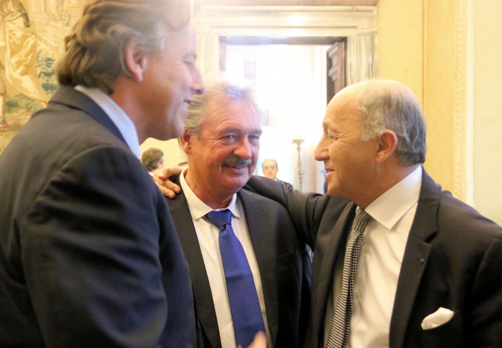 Jean Asselborn avec Laurent Fabius et Bert Koenders. (photo MAEE)