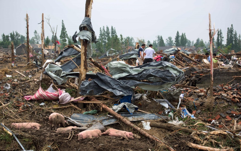 Les dégâts sont considérables. (photo AFP)