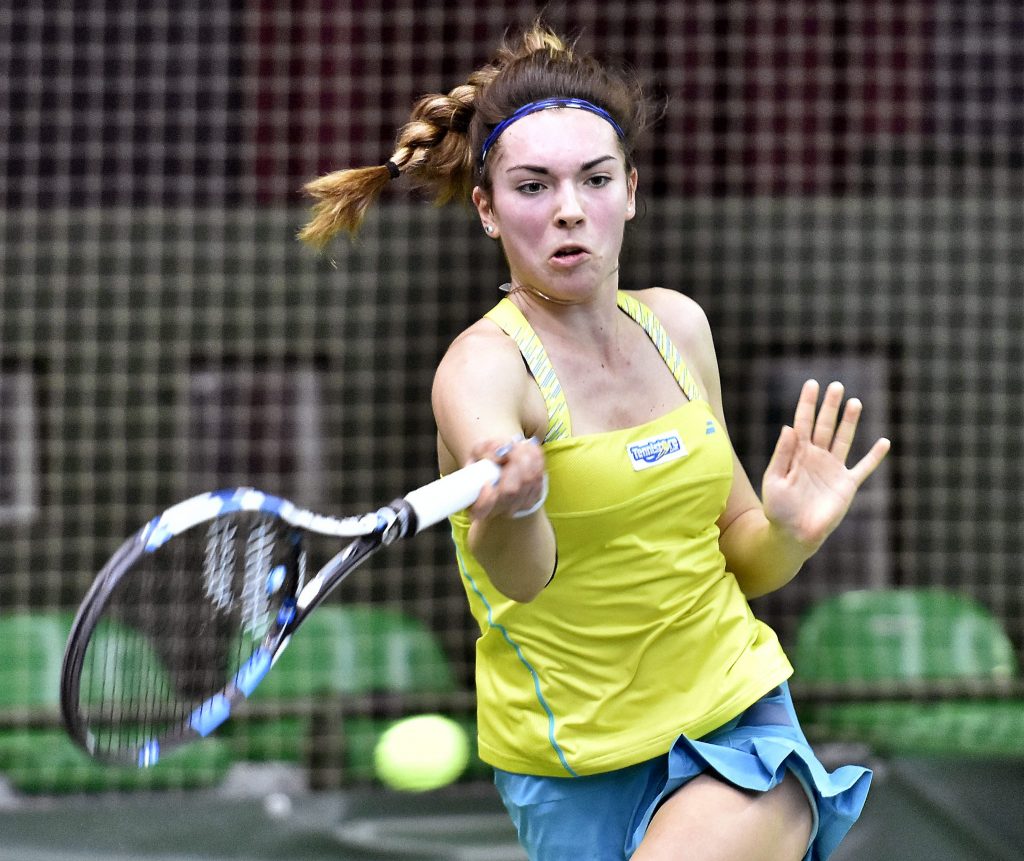 Eléonora Molinaro au tournoi ITF Indoor à Esch-sur-Alzette, le 27 février dernier. (photo Tageblatt / Marcel Nickels)