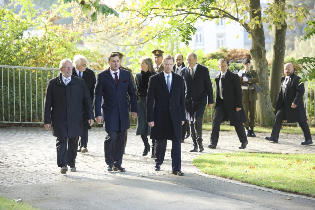 20161009 ar Luxembourg, journne de la commemoration nationale ,bd Roosevelt, Kanounenhiwel, avec le Grand-Duc Henri  AlainRischard/Editpress