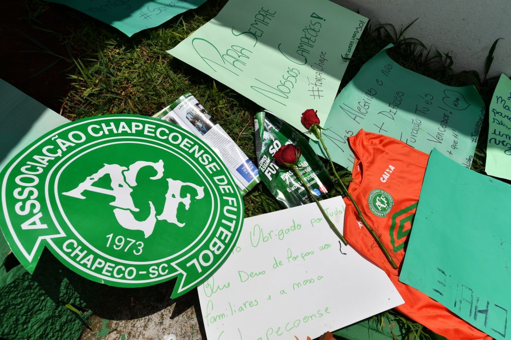 Le club brésilien de Chapecoense est en deuil. (photo AFP)