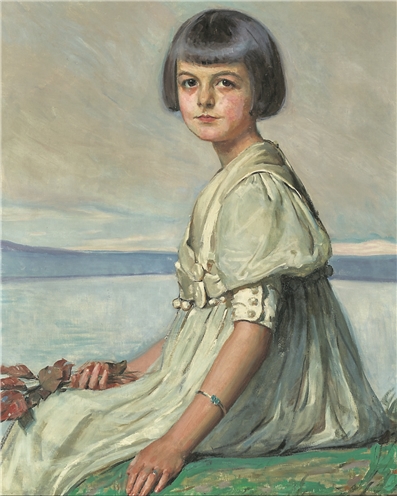 "Portrait d'une jeune fille" (1916), de Pierre Blanc. (photo Villa Vauban)