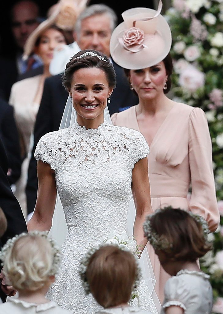 Pippa Middleton at sa sœur Kate, ce samedi 20 mai. (photo AFP)