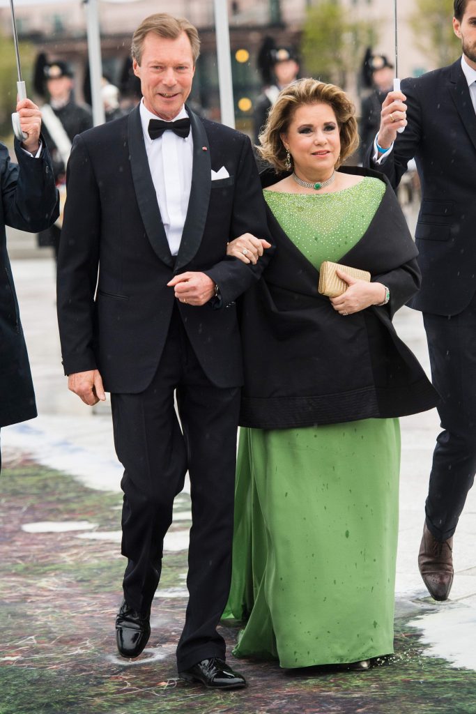Le Grand-Duc et la Grande-Duchesse à l'heure de la réception. (photo AFP)