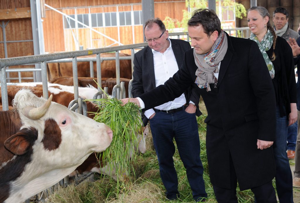 Le ministre Etgen et le Premier ministre ont visité une exploitation agricole à Mersch il y a tout juste un mois. (photo LQ)