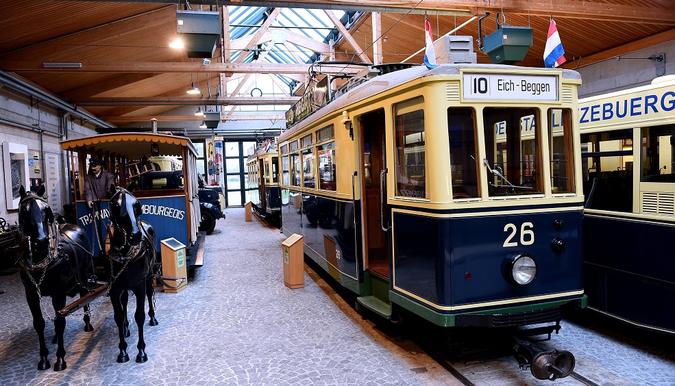 Les trams exposés au musée rutilent et sont tous en état de marche. (photo Isabella Finzi)