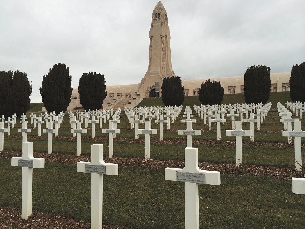 L'ossuaire de Verdun, que l'on peut visiter, tout proche des champs de batailles (Photo : AFP)