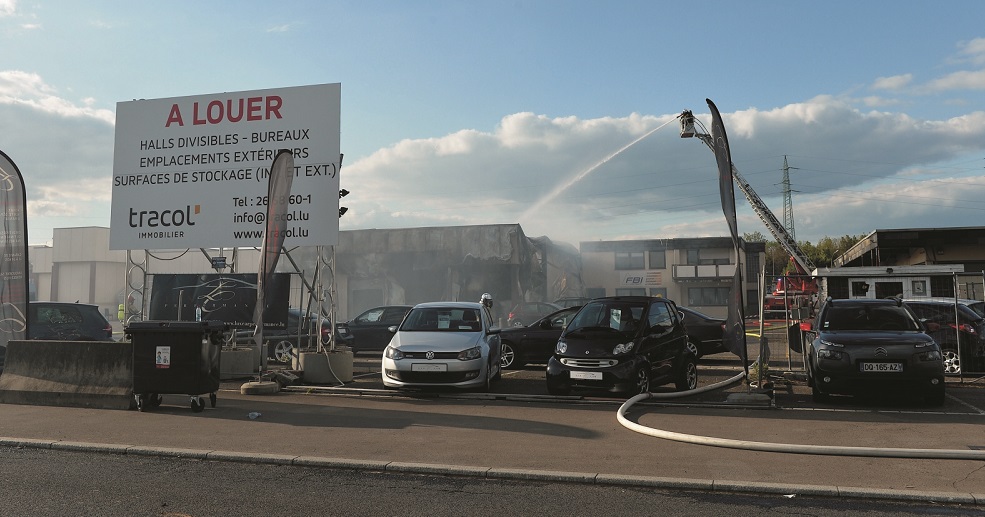 Incendie contrôle technique d'Esch-sur-Alzette