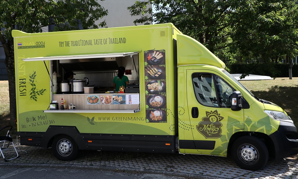 20190723 mardi 23 juillet 2019 - Rue Jean Monnet 5, 2180 Luxembourg - Présentation Food Truck Green Mango - © Editpress/Didier Sylvestre