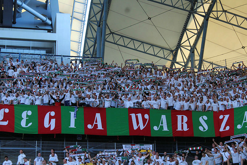 Les supporters du Légia Varsovie (Photo : Editpress).