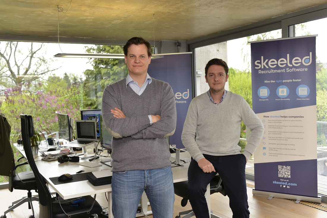 Mike Reiffers et Nicolas Speeckert de la start-up Skeeled (Photo : DR).