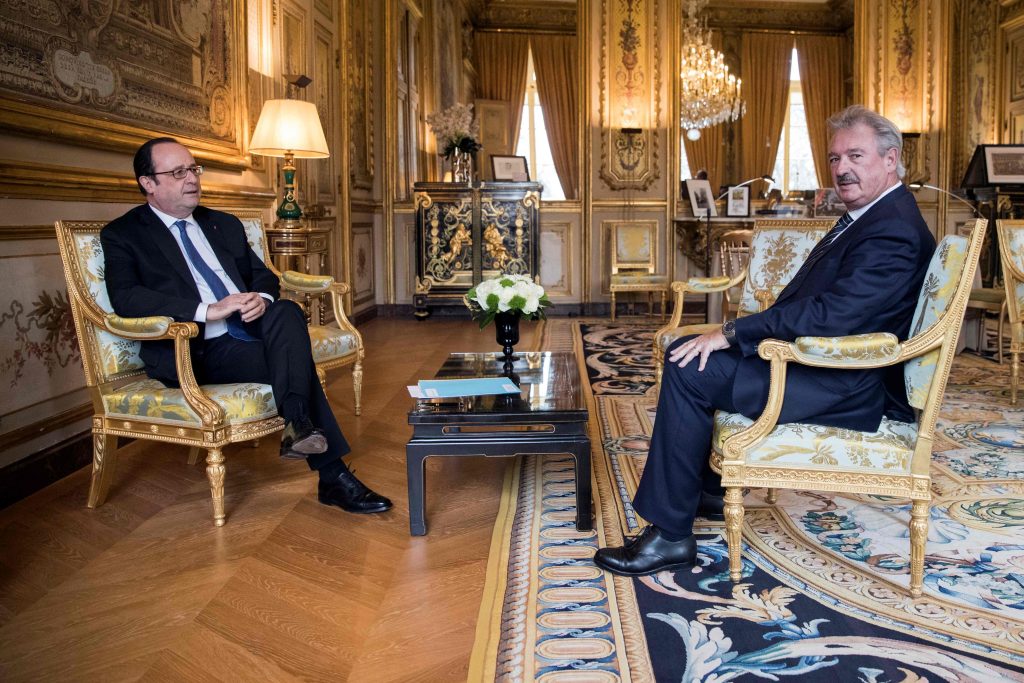 La discussion ce mardi entre le président français et le ministre luxembourgeois doit porter sur l'actualité européenne. (photo AFP)